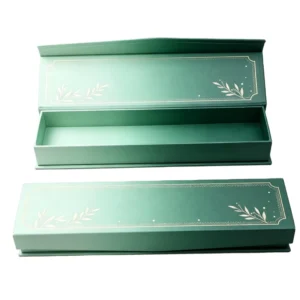 Eco-Friendly Corrugated Paper Gift Box with Matte Lamination and Embossed Hand-Drawn Design for Pens and Handmade Craft Gifts