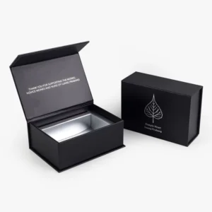 Eco-Friendly Custom Black Shoe Foldable Magnetic Closure Paper Gift Box With Logo