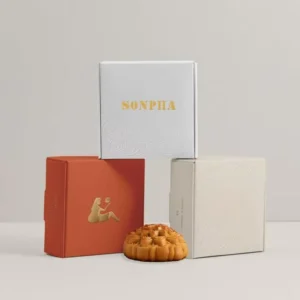 Eco-Friendly Custom Hot-Stamped Paperboard Mooncake Gift Packaging Box