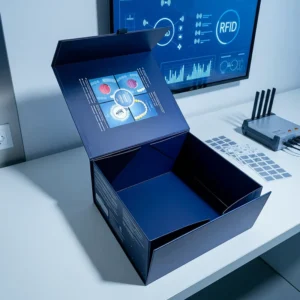 Eco Friendly Custom Magnetic Folding Gift Box Smart Electronics Corporate Electronic Devices Accessories Paperboard Packaging