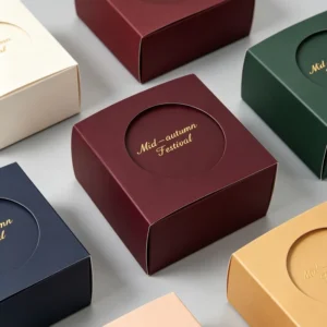 Eco-Friendly Custom Mooncake Gift Boxes, Four-Color Printed, Reusable Cardboard