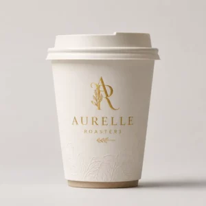 Eco-Friendly Custom Printed Disposable Kraft Paper Coffee and Tea Cups With Lids, 8oz/12oz/16oz, Single/Double-Wall