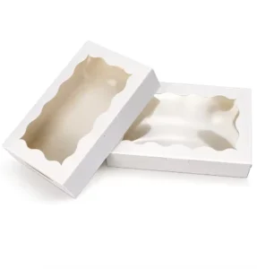 Eco Friendly Customized Bamboo Pulp Cardboard Packaging Recycled Food Paper Boxes White