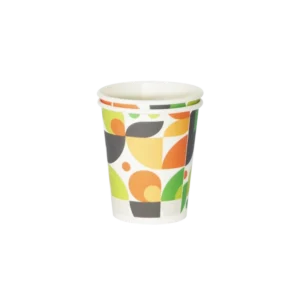 Eco-Friendly Disposable Craft Paper Cups With Custom Logo Printing 4oz Single Wall For Coffee Tea Juice Beverages