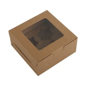 Eco Friendly Disposable Square Kraft Paper Bowl Sponge Waterproof Aseptic Recycled Materials Glossy Matt Portable Embossing