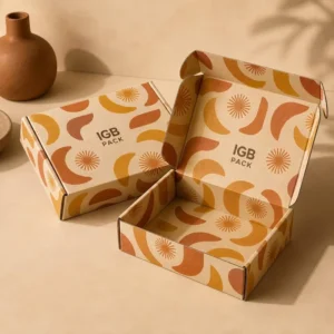 Eco-Friendly Durable Natural Brown Plain Kraft Corrugated Paper Mailer Box Corrugated Carton Boxes