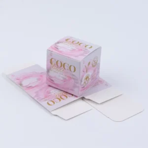 Eco-Friendly Face Cream Paper Box with Embossing for Holiday Gift Sets