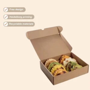 Eco-Friendly Food-Grade Foldable Paper Packaging Boxes for Sushi, Cake, Cookies, Bread, Pastry, Donuts, and Macarons