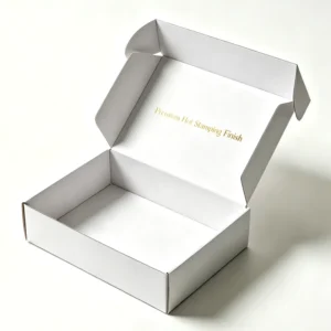 Eco-Friendly Gold Foil Mailer Box Custom Logo Printed Rigid Shipping Boxes for E-Commerce
