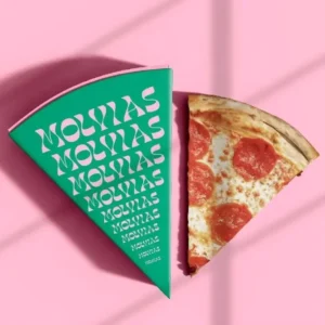 Eco-Friendly High-End Custom Logo Personalized Size Corrugated Board Triangle Foldable Pizza Food Container Box