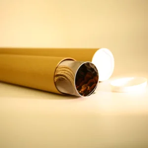 Eco Friendly High Quality Customised Packaging Paper Poster Tube Bio Degradable Cardboard Cylinder Candle Size Any Pattern