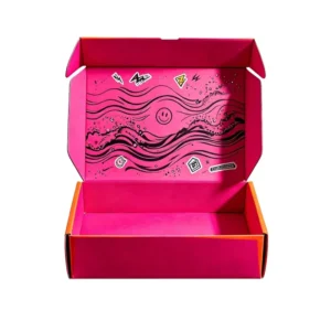 Eco-Friendly Kraft Corrugated Foldable Paper Box with Four-Color Printing for Gift and Craft Packaging