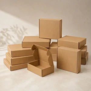 Eco-Friendly Kraft Corrugated Folding Mailer Box for Apparel, Gifts, and Cosmetics