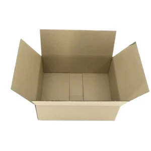 Eco-Friendly Kraft Paper Four-Panel Folding Corrugated Shipping Carton Box Custom Printed