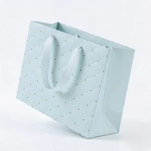 Eco Friendly Kraft Paper Gift Bags with Custom Handles and Printing for Souvenir and Birthday Packaging