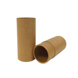 Eco-Friendly Kraft Paper Tube Packaging Custom Logo Empty Cylindrical Paper Canister Biodegradable for Tea Gift Packaging