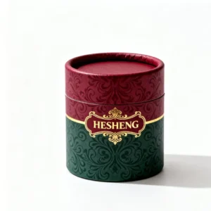 Eco-Friendly Luxury Custom Recyclable Round Paper Tube Box for Perfume, Incense and Gourmet Gifts