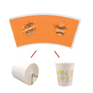 Eco-Friendly Offset-Printed PE-Coated Specialty Paper Cup Material for Coffee and Tea, Waterproof, Custom Size