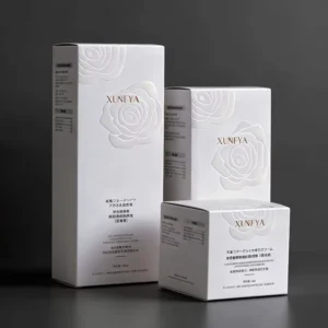 Eco-Friendly Portable High-End Luxury Cardboard Cosmetic Cream Packaging Box with Spot UV