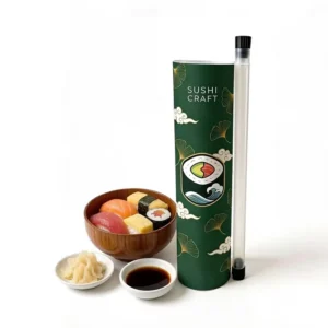 Eco-Friendly Push Pop Sushi Paper Tube Packaging Cardboard Container Food Grade Cylinder
