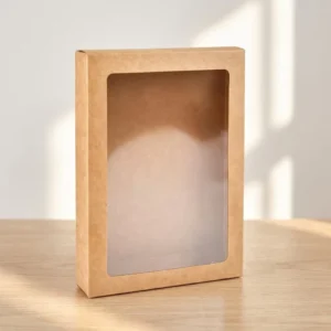 Eco-Friendly Recyclable Clear Window Rigid Paper Box with UV-Printed Logo for Press-on False Nail Art Set Packaging