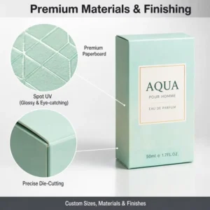 Eco Friendly Recyclable Custom Printed Cardboard Perfume Packaging Gift Box For Fragrance Bottles
