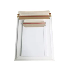 Eco Friendly Recyclable Kraft Paper Mailer Envelope Heavy Duty Cardboard Flat Mailer for Express Document Shipping