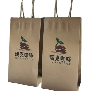 Eco-Friendly Recycled Kraft Paper Food, Cloth Shopping, Grocery and Takeaway Bags