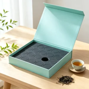 Eco-Friendly Recycled Material Custom-Printed High-End Book-Shaped Rigid Paper Cosmetic Gift Box with Matte Lamination and Magnetic Flap