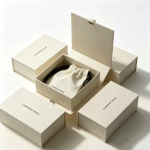 Eco-Friendly Rigid Gift Packaging Box with Textured Surface and Magnet Closure for Wedding Favors and Birthday Gifts