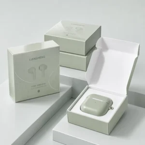 Eco-Friendly Square Cardboard Mailer Box for TWS Earbuds and Cameras, Printed, Recyclable