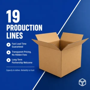 Eco-Friendly Square Custom Corrugated Cartons Reinforced Heavy-Duty Kraft Paper Boxes for Logistics & Transportation