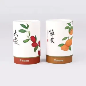 Eco-Friendly Tea Bag and Coffee Packaging Matte Food-Grade Cardboard Paper Tube Cylinder Canister Box