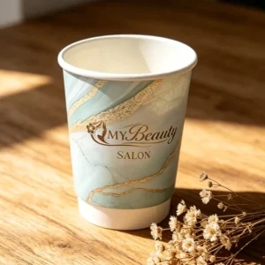 Eco-Friendly Thickened Disposable Double-Layer 12 oz Heat-Resistant Paper Cups for Coffee and Tea