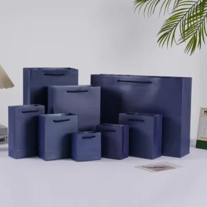 Eco-Friendly Thickened Kraft Paper Bags, Custom Logo Advertising Food Gift Clothing Packaging Tote Bags