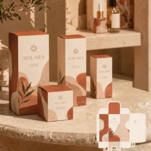 Eco-Friendly White Card Paper Box for Perfume, Cosmetics, and Essential Oil Packaging