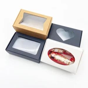 Eco Kraft Paper Gift Box With Lid for Wedding Gift Sets