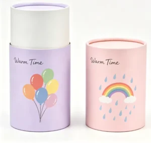 Eco Recyclable Custom Logo Cylinder Paper Tube Premium Round Packaging for Scented Candle Gifts