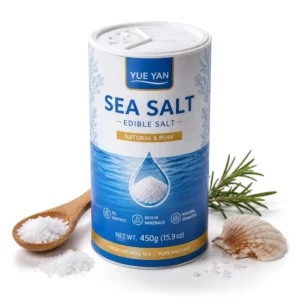 Eco friendly Food Grade Edible Sea Salt Paper Canister Food Grade Paper Tube Packaging with Shake Lids for Coarse Sea Salt