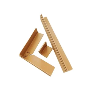 Eco friendly Recyclable Kraft Paper Corrugated Angles Edge Protector for Beer Bottles Customizable
