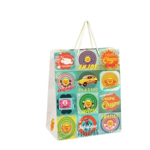 Eco-friendly Recyclable Printed Shopping Paper Bag, Factory
