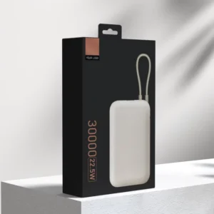 Electronics Paper Packaging Box for Portable Charger and USB Data Cable