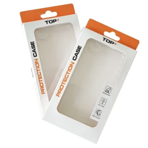 Embossed Foldable Paper Box with Clear Window for Consumer Electronics