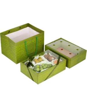 Embossed Kraft Paper Corrugated Cardboard Carton Box for Orange, Apple, Mango, Banana, and Other Fruits and Vegetables