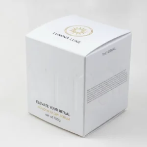 Embossed Paper Auto-Lock Bottom Holographic Foil Custom Cosmetic Box