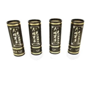 Embossed Synthetic Paper Tube with UV Coating for Perfume, Customizable Size Carton