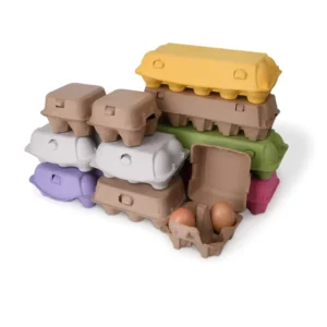 Empty 6 8 10 12 15 24 30 Egg Box Tray Biodegradable Paper Color Printed Egg Cartons for Chicken Eggs
