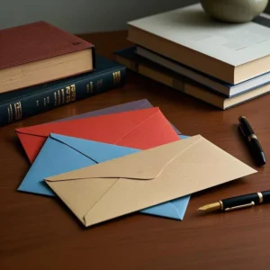 Envelopes with Logo Gilding Colored Pearlescent Paper Invitation Card Sleeves