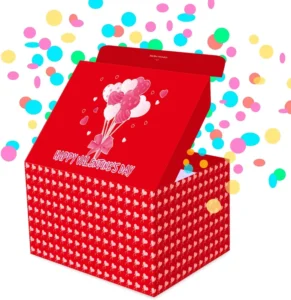 Exploding Confetti Gift Box Kit for Birthdays and Special Occasions