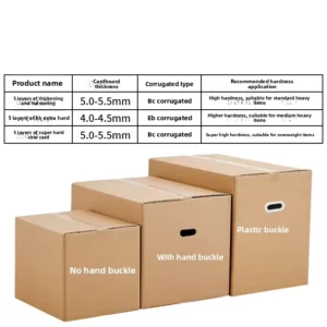 Extra-Large Extra-Strong Corrugated Cardboard Moving Boxes